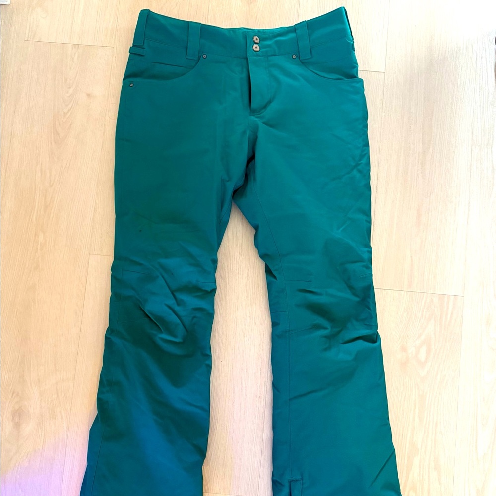 Aperature teal womens snow pants